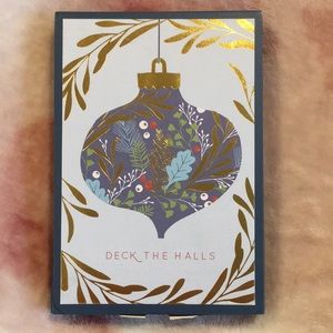 Christmas Holiday Card Set Deck The Halls Five Pack, Sold as Two Sets 10ct NWT